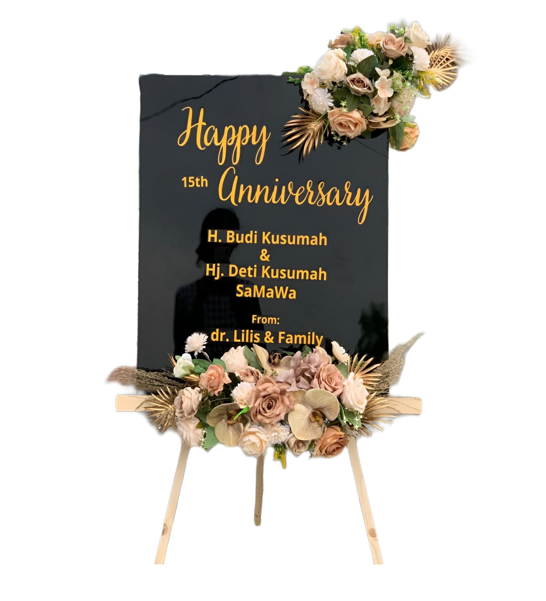 Papan Bunga Akrilik Pulomerak