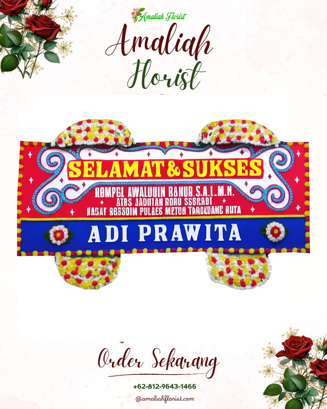 Papan Bunga Ucapan Selamat Pulomerak